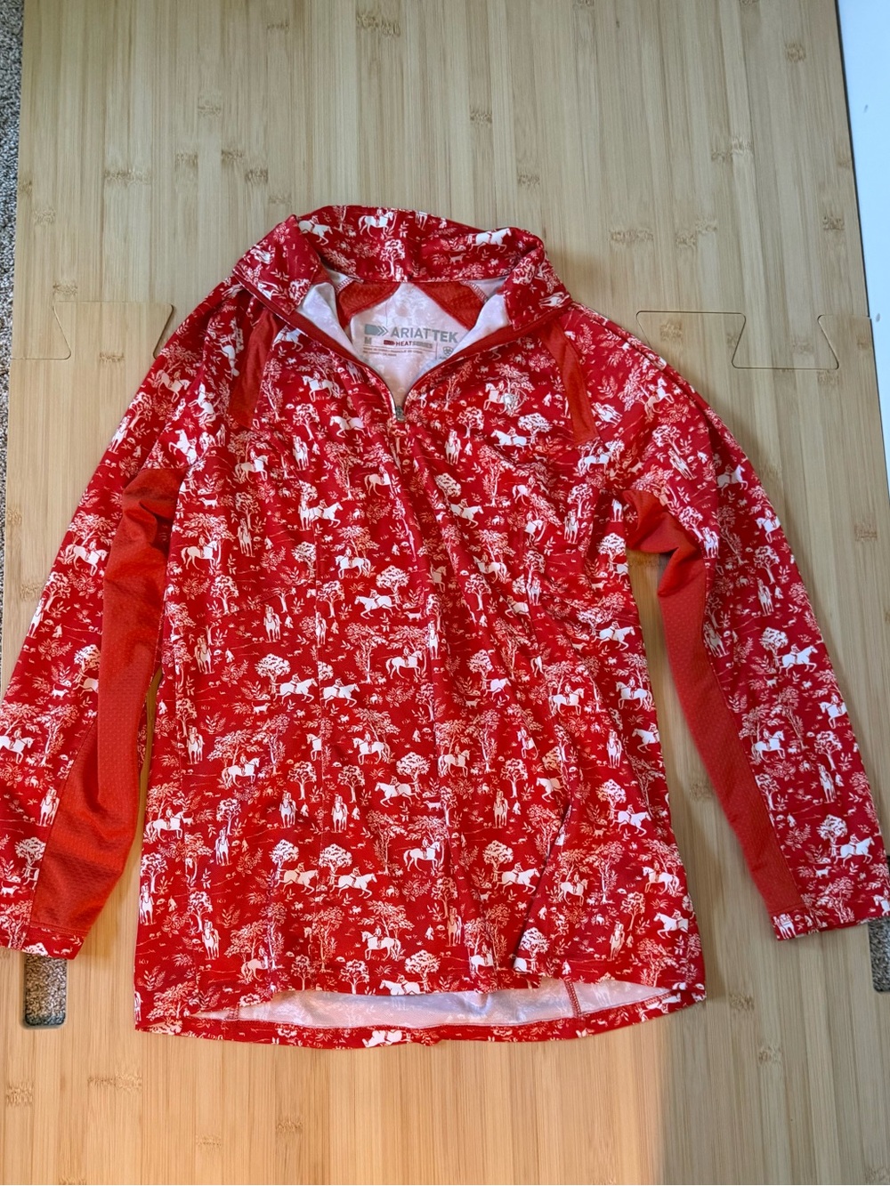 Ariat Tek Equestrian Print Toile Quarter Zip Medium